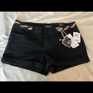 NWT Black Shorts w/Gold & Black Sequins - Sz 7